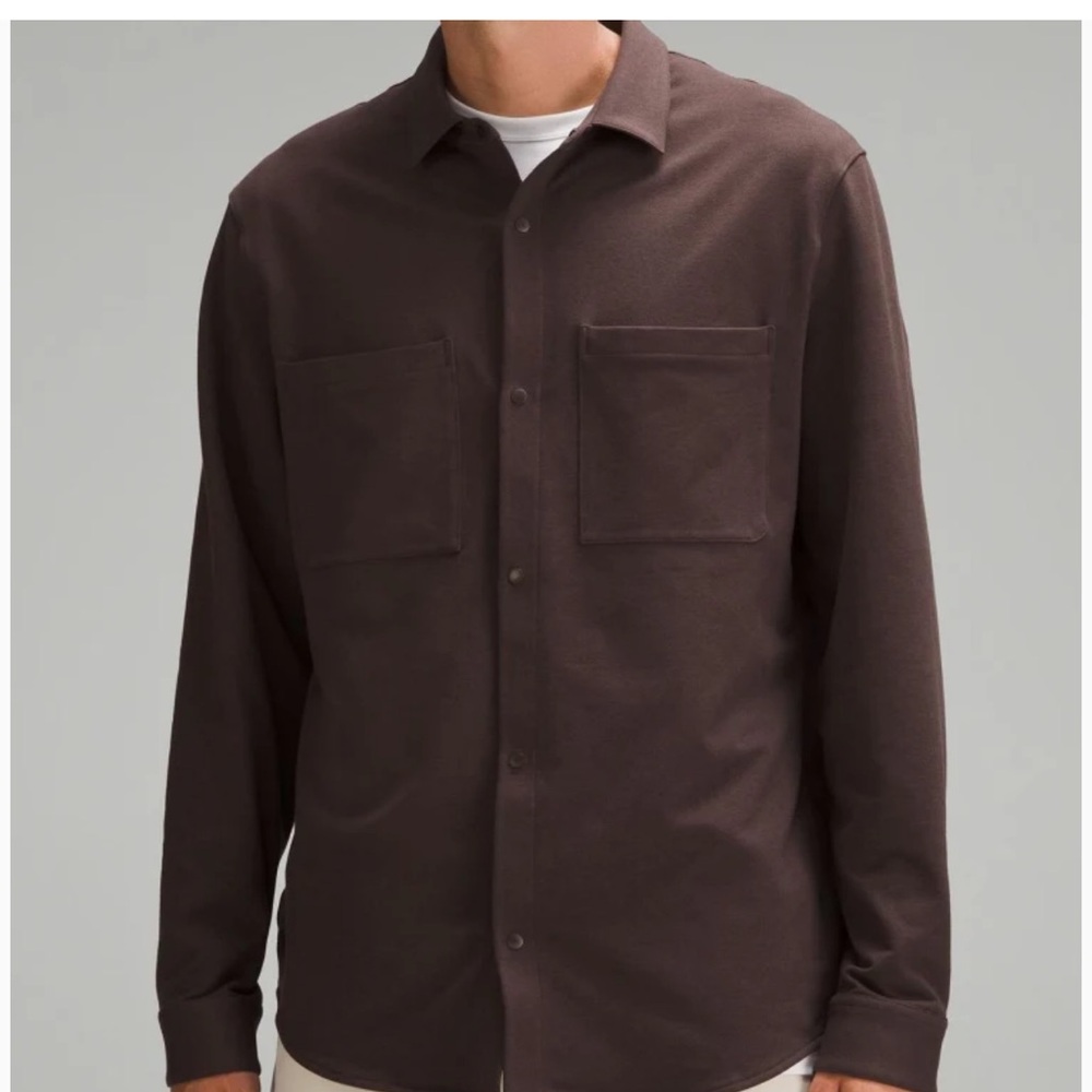 Lululemon Men’s Stretch French Terry Overshirt - Size M - Coffee